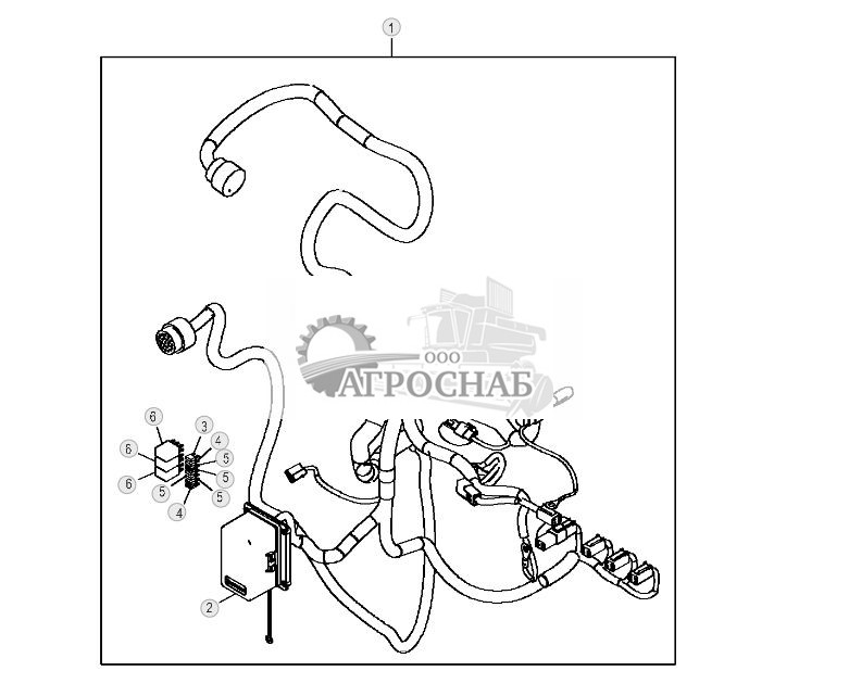 Жгут проводов и разъемы для машин со встроенным регулятором уклона - ST844658 305.jpg